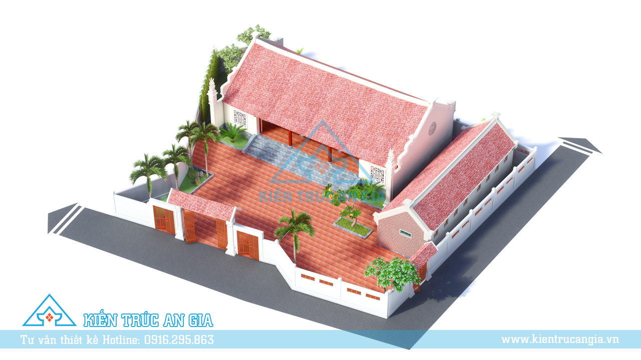 Hệ thống cây cối bao quanh giúp không gian càng thêm thoáng mát và trong lành