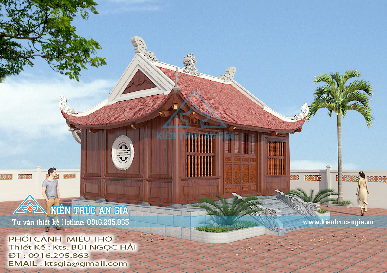 Thiết kế miếu thờ nhỏ