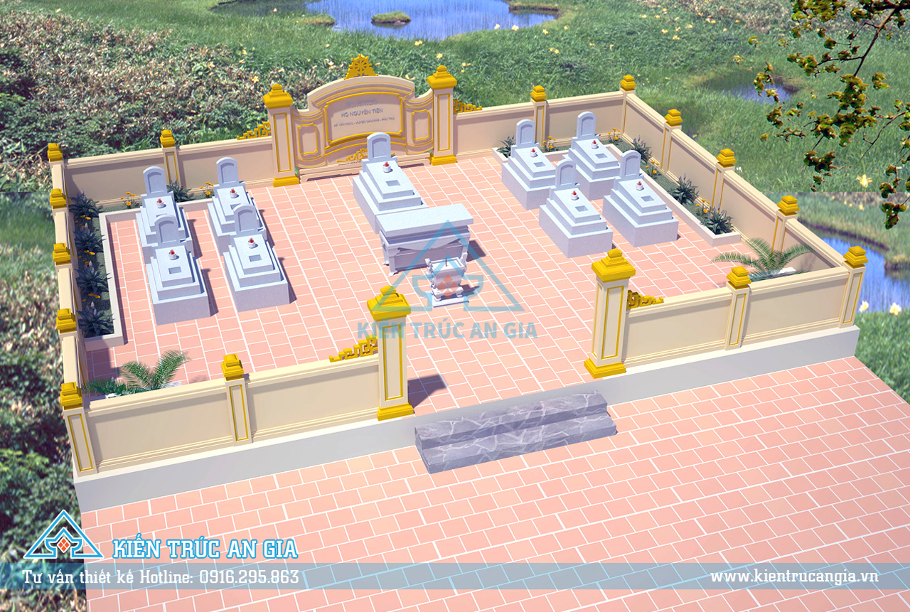 Thiết kế lăng mộ dòng họ Nguyễn Tiến