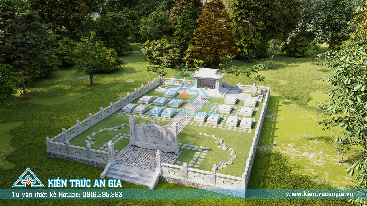 Thiết kế lăng mộ diên tích 15-20m