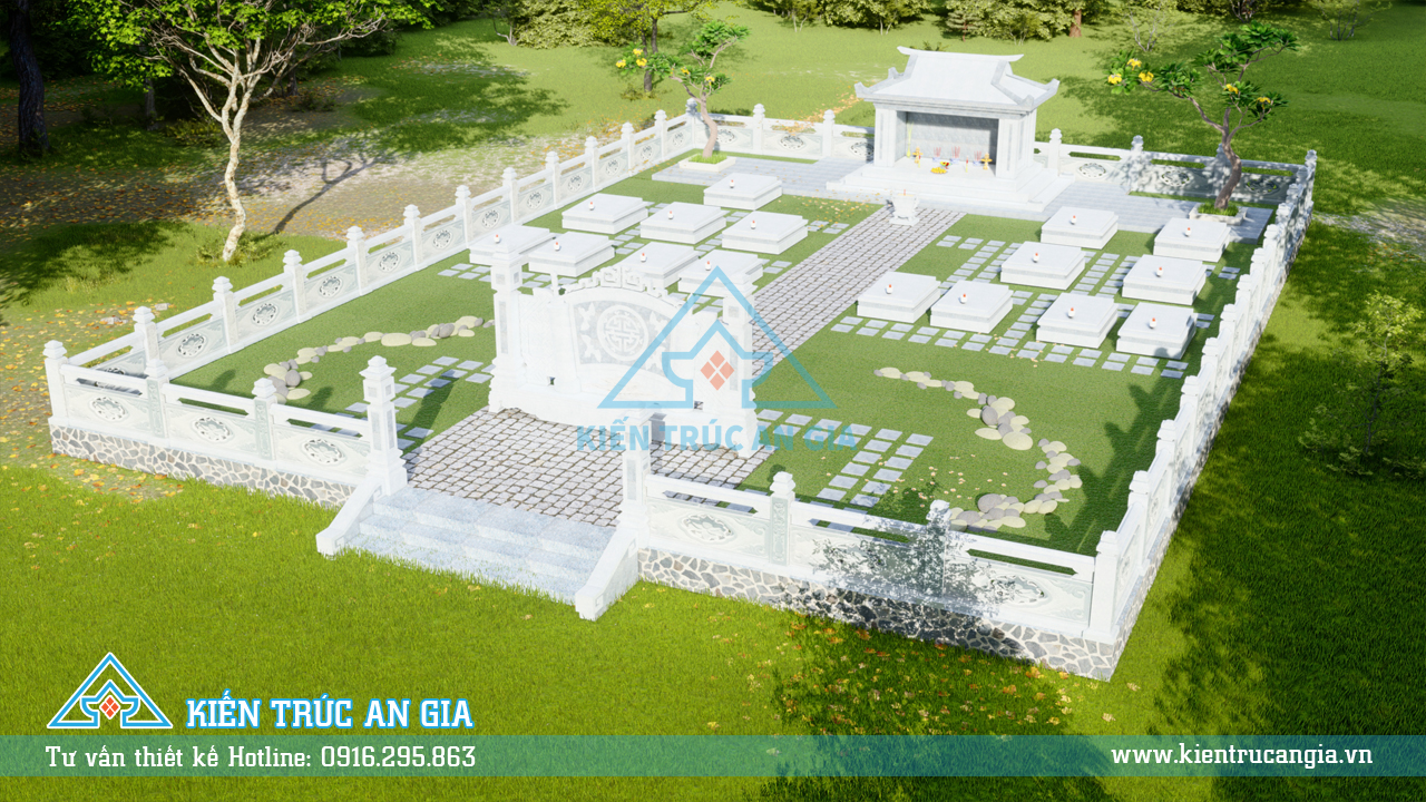 Thiết kế lăng mộ diên tích 15-20m