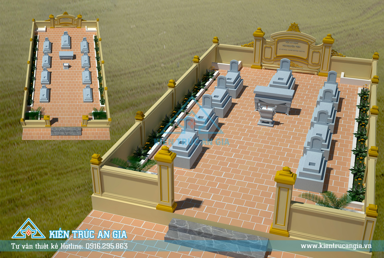 Thiết kế lăng mộ dòng họ Nguyễn Tiến
