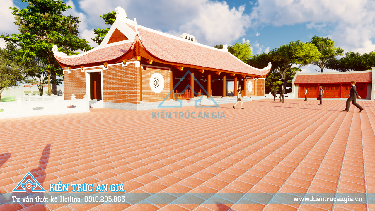 Thiết kế nhà phục lễ (soạn lễ) 7 gian