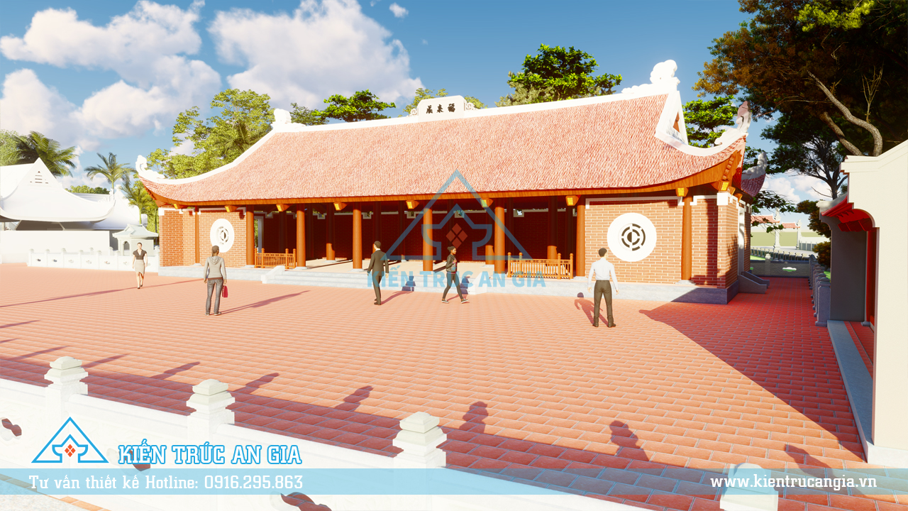 Thiết kế nhà phục lễ (soạn lễ) 7 gian