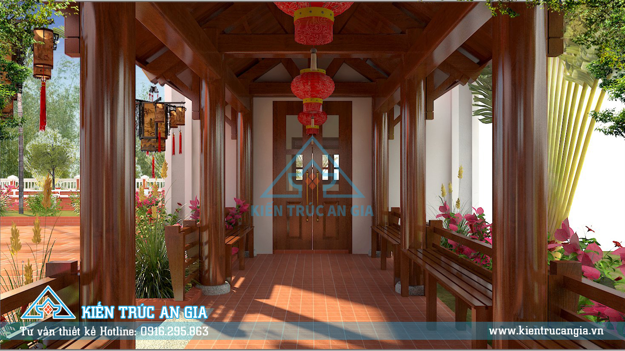 Thiết kế nhà thờ họ kết hợp nhà ở