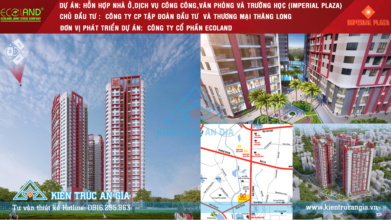 Dự án thiết kế mô hình khu chung cư Imperial Plaza