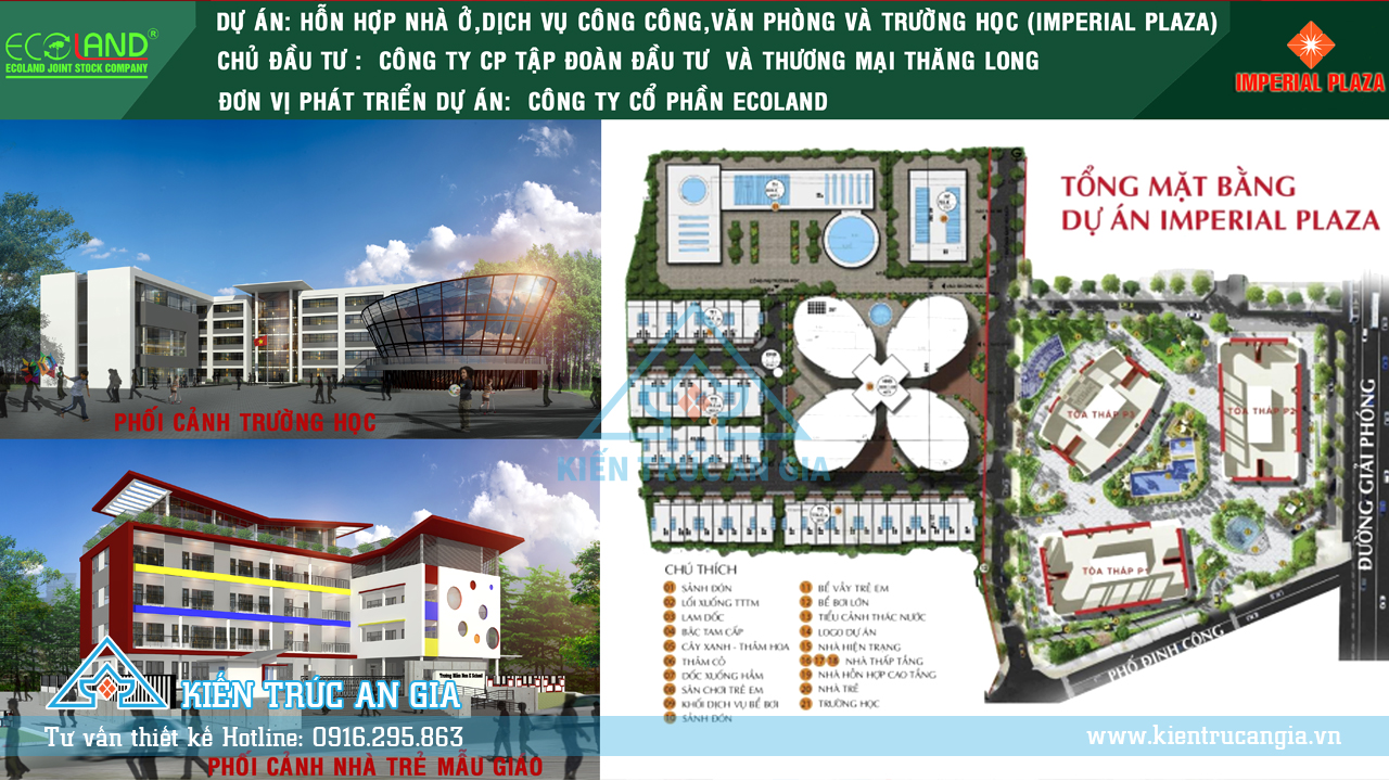 Dự án thiết kế mô hình khu chung cư Imperial Plaza