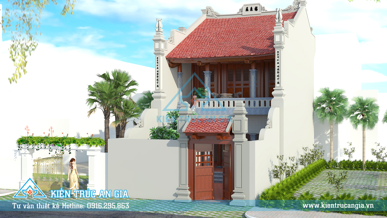 Thiết kế nhà thờ họ dòng họ Trần Quang