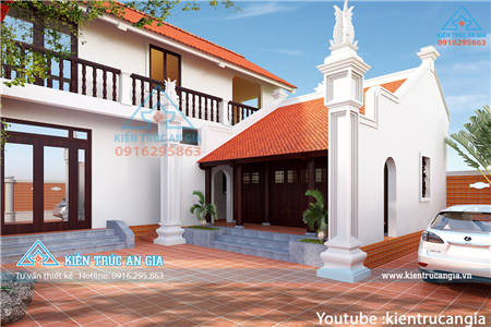 Nhà thờ họ kết hợp nhà ở 2 tầng