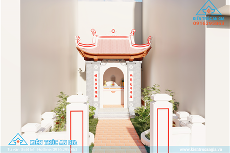 Am thờ Nhỏ BTCT sơn giả đá