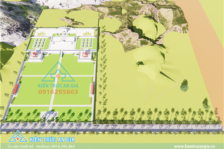 PHƯƠNG ÁN SƠ BỘ KHUÔN VIÊN KHU MỘ 1,6 HA