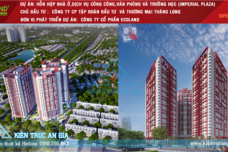 Tham gia thiết kế dự án mô hình khu chung cư Imperial Plaza