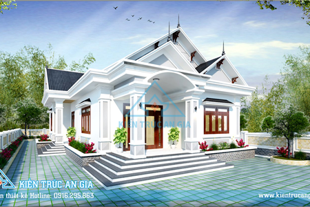 Mẫu nhà cấp 4 đẹp, hiện đại năm 2021 tại thanh hóa