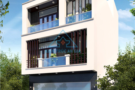 Mẫu nhà ở 3 tầng đẹp, không gian xanh