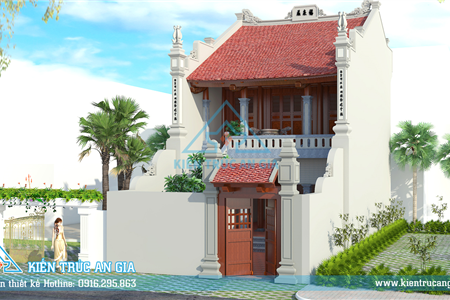 Thiết kế nhà thờ họ dòng họ Trần Quang